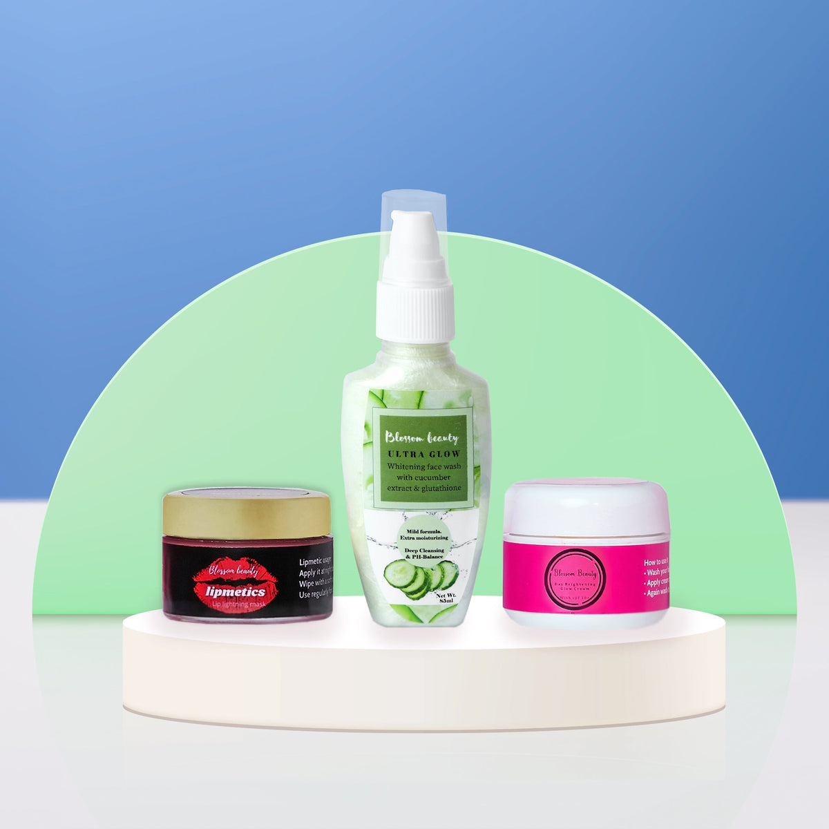 Combo 9 (Lipmetic + Face Wash + Day Cream)