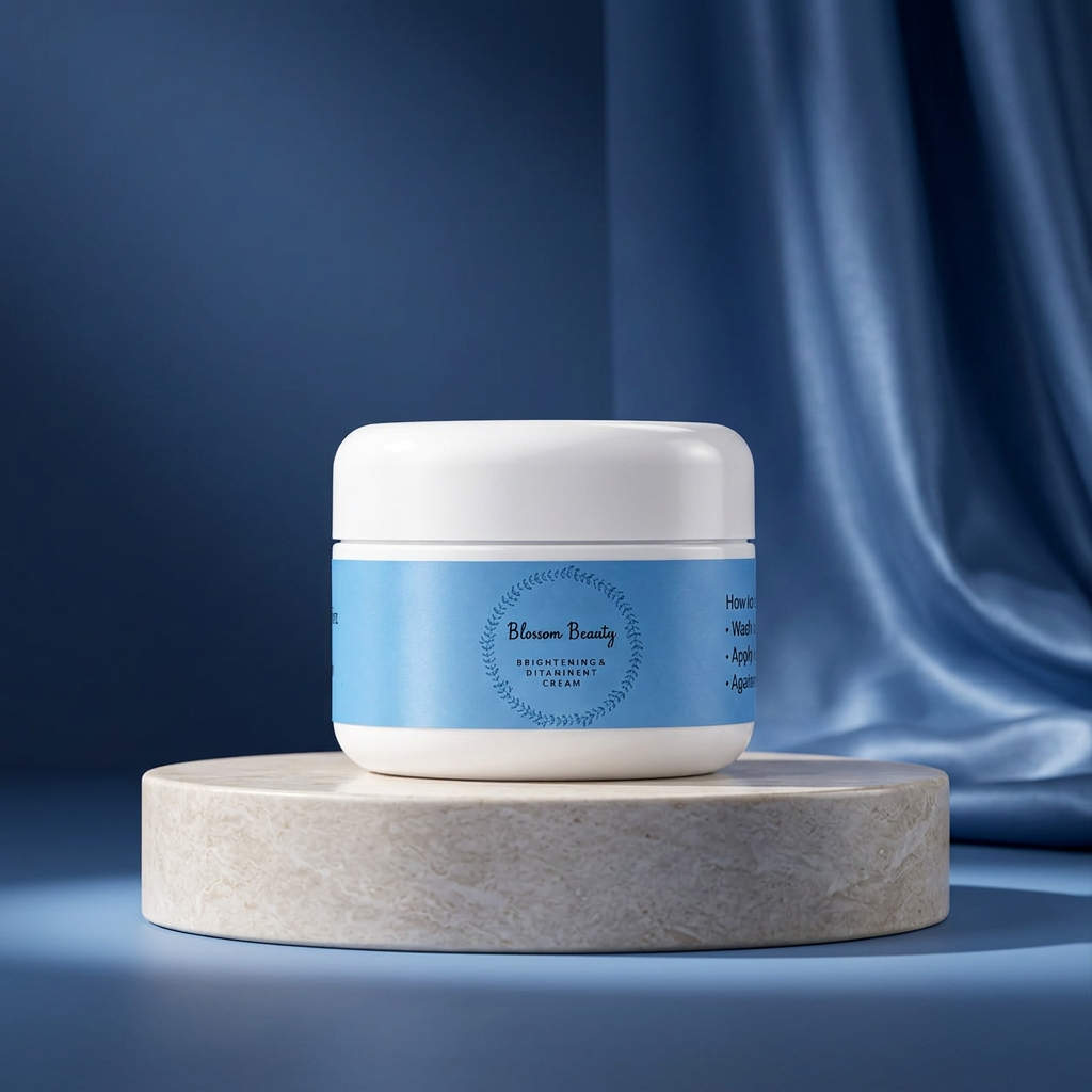 Blossom Beauty Dtan Night Cream in a moonlit setting